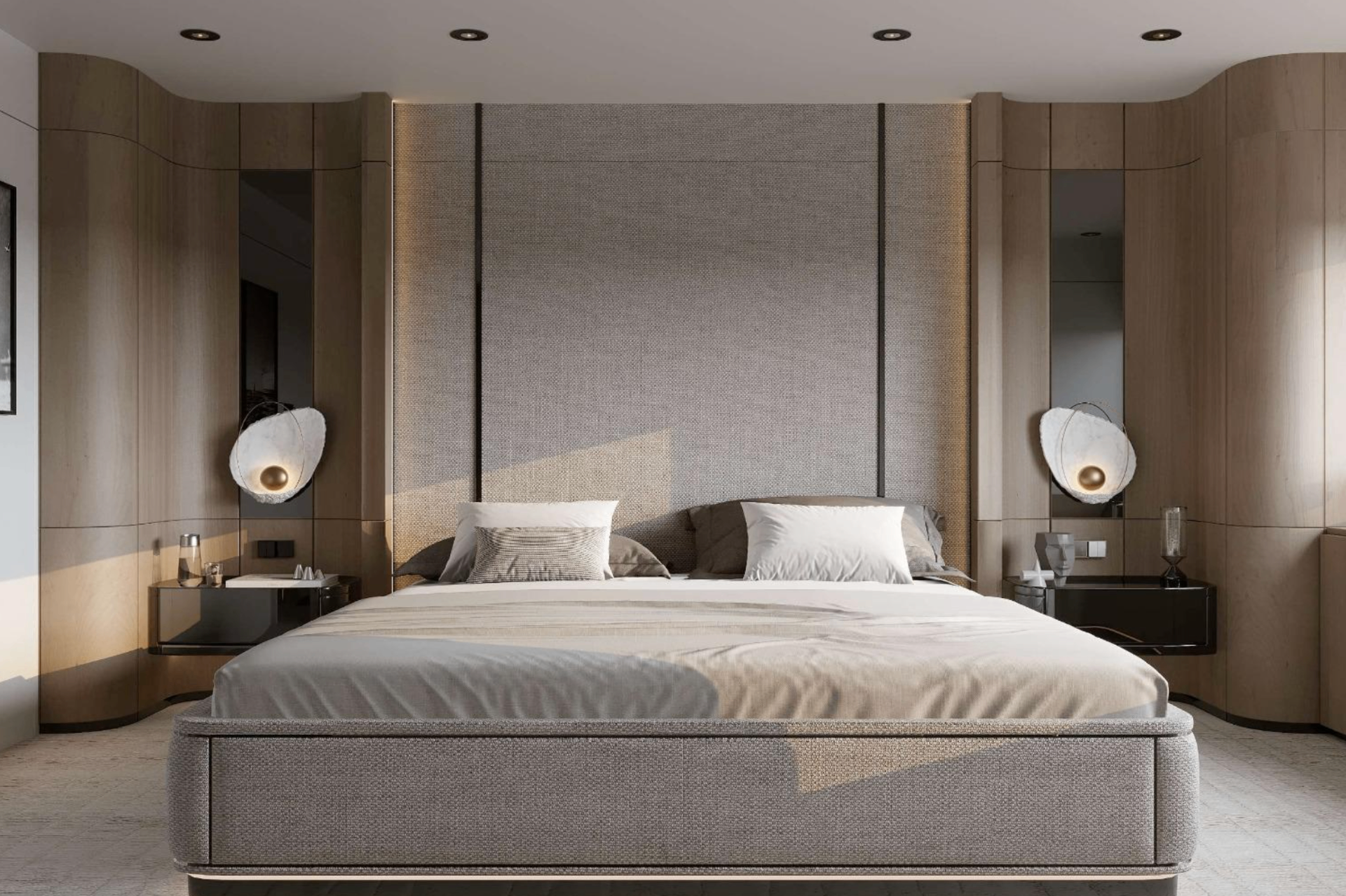 Master suite headboard