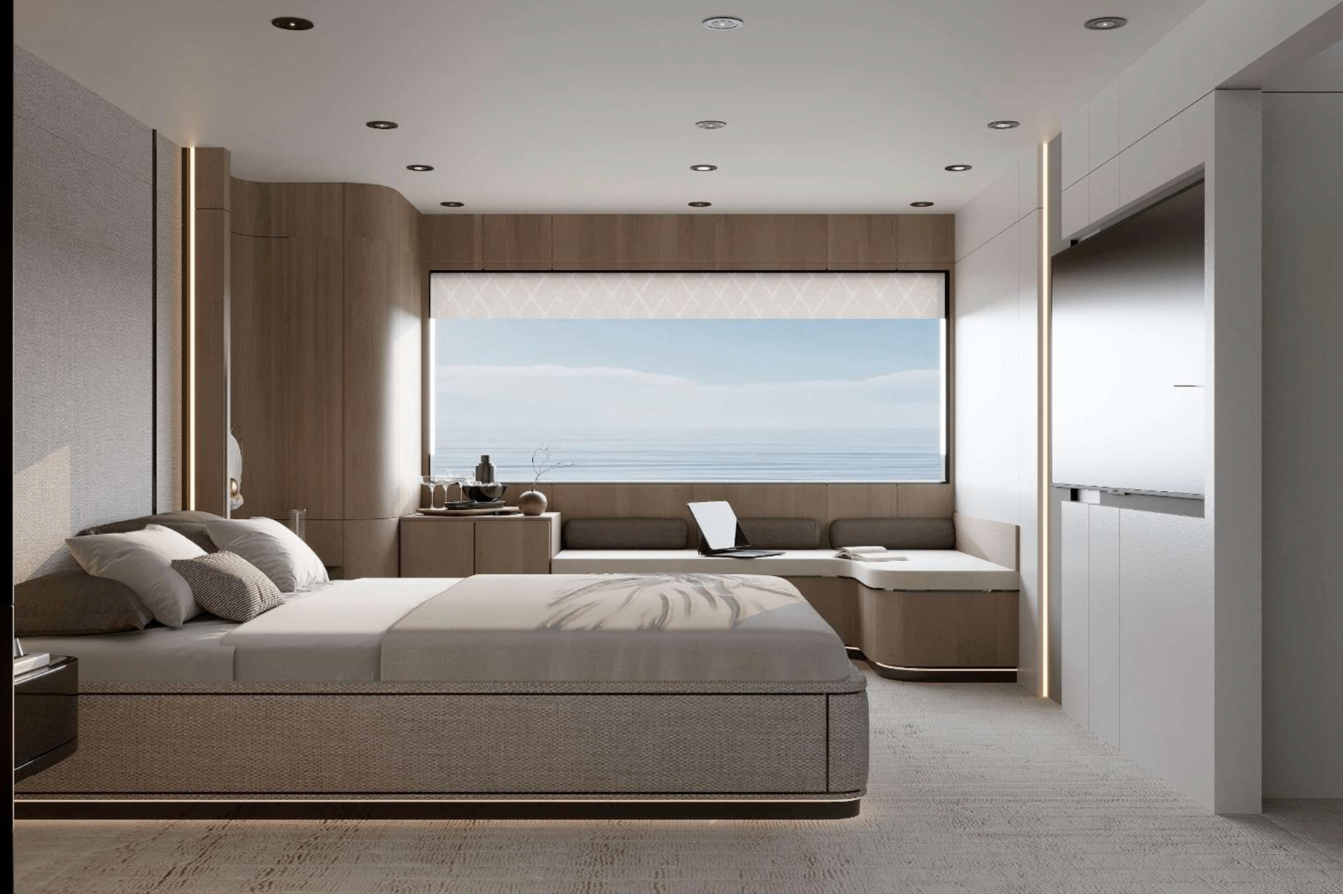 Master suite wide view