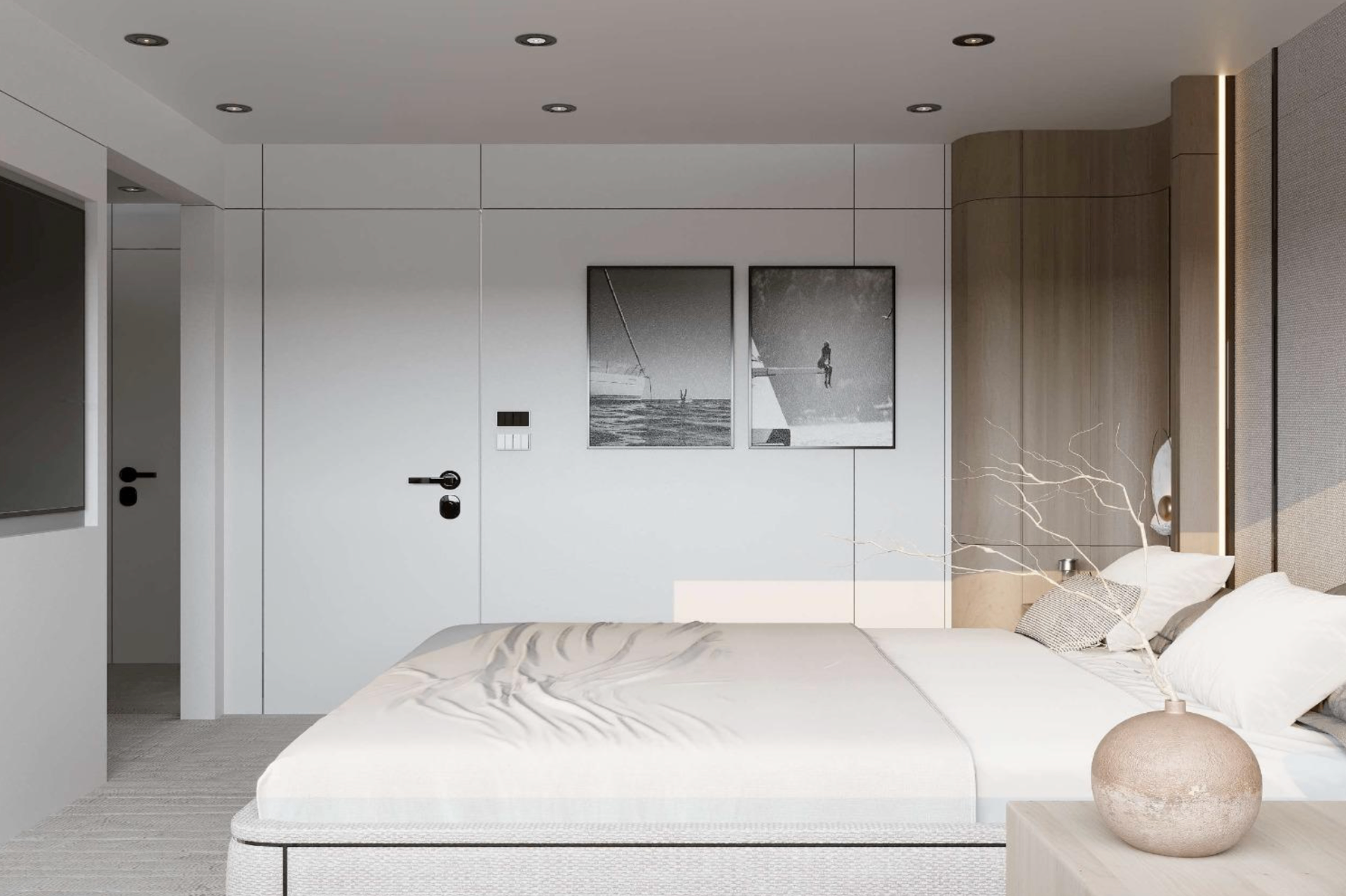 Master suite art detail