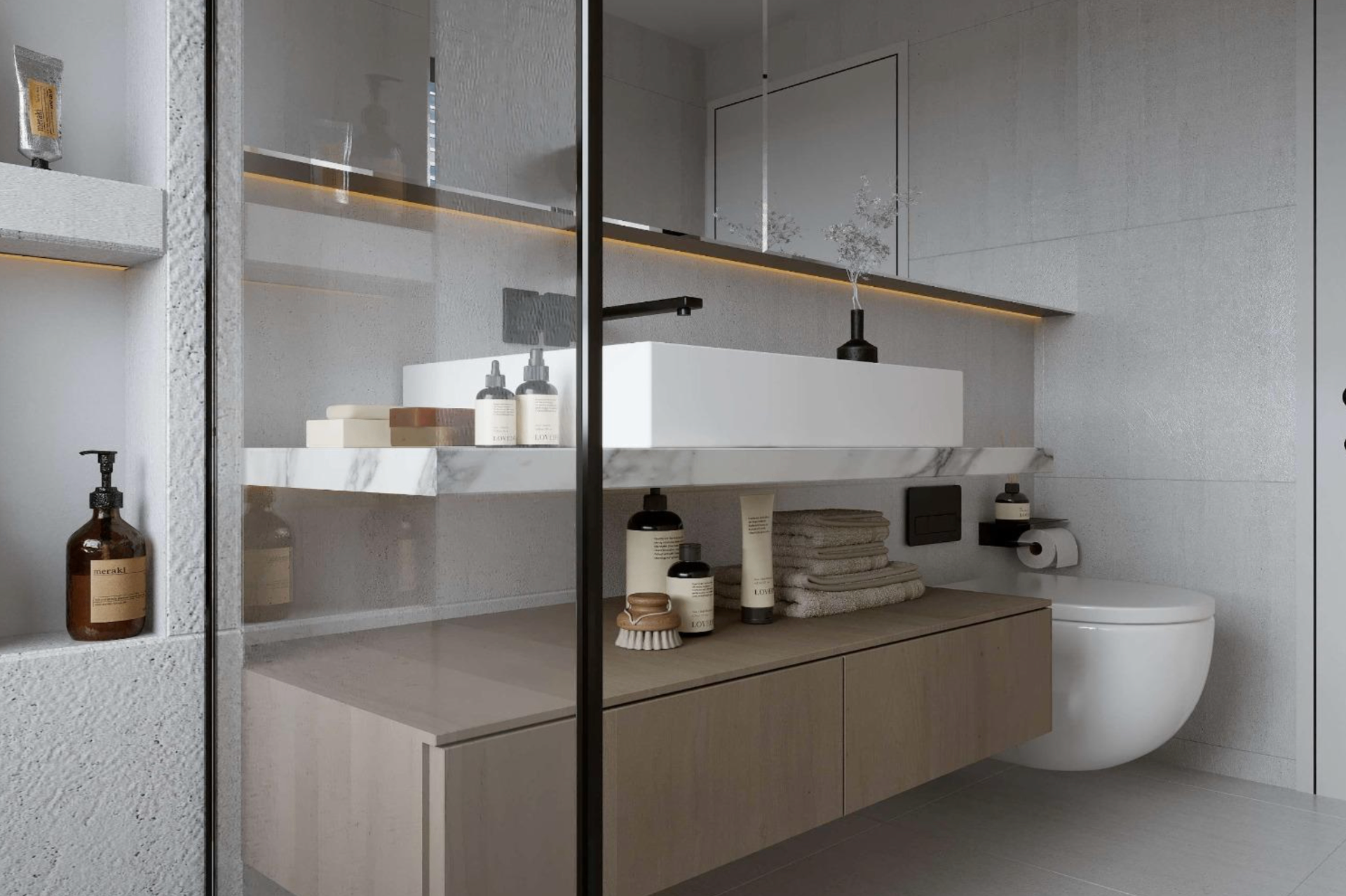 Ensuite vanity detail