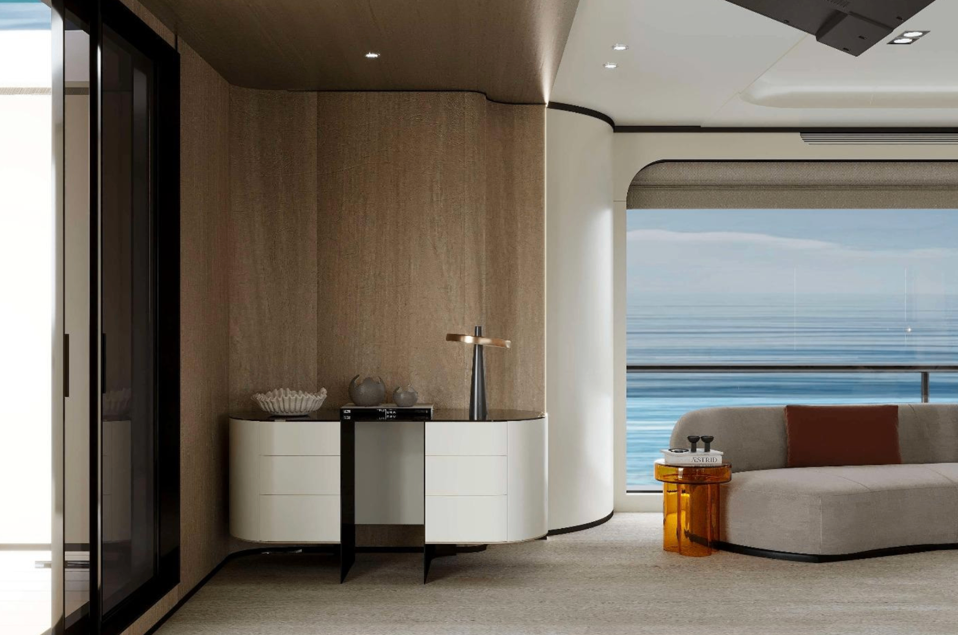 Stateroom credenza detail